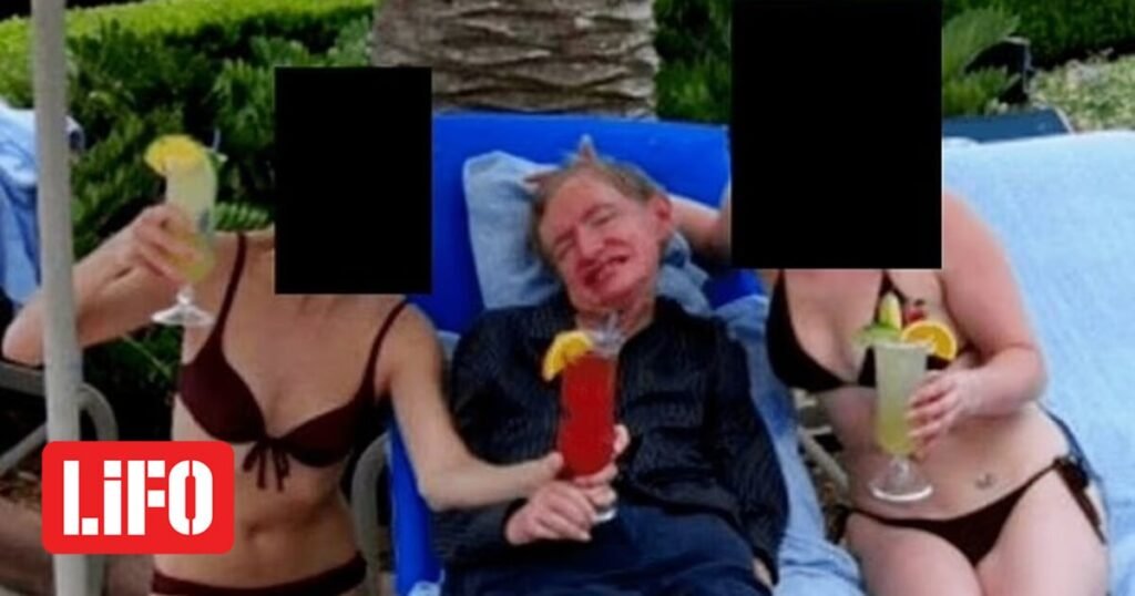 Αρχεία Έπσταϊν: Φωτογραφία απαθανατίζει τον Στίβεν Χόκινγκ σε τροπικό νησί ανάμεσα σε δύο γυναίκες με μπικίνι